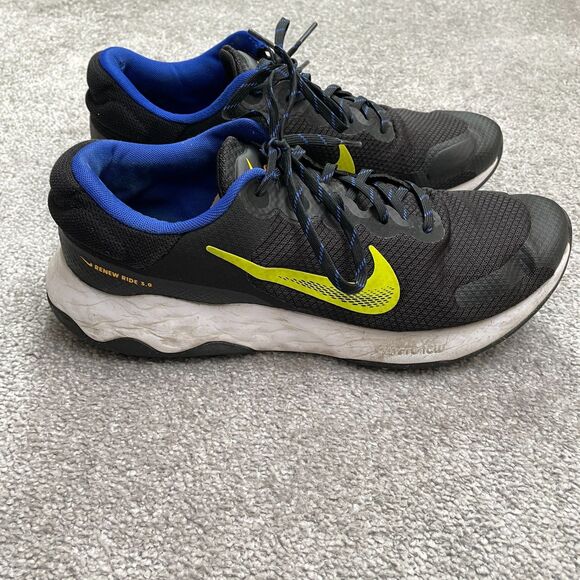 Nike Renew Ride 3.0 Running Sneaker Shoes Mens 13 Black Blue Active DC8185-008 - Picture 3 of 16